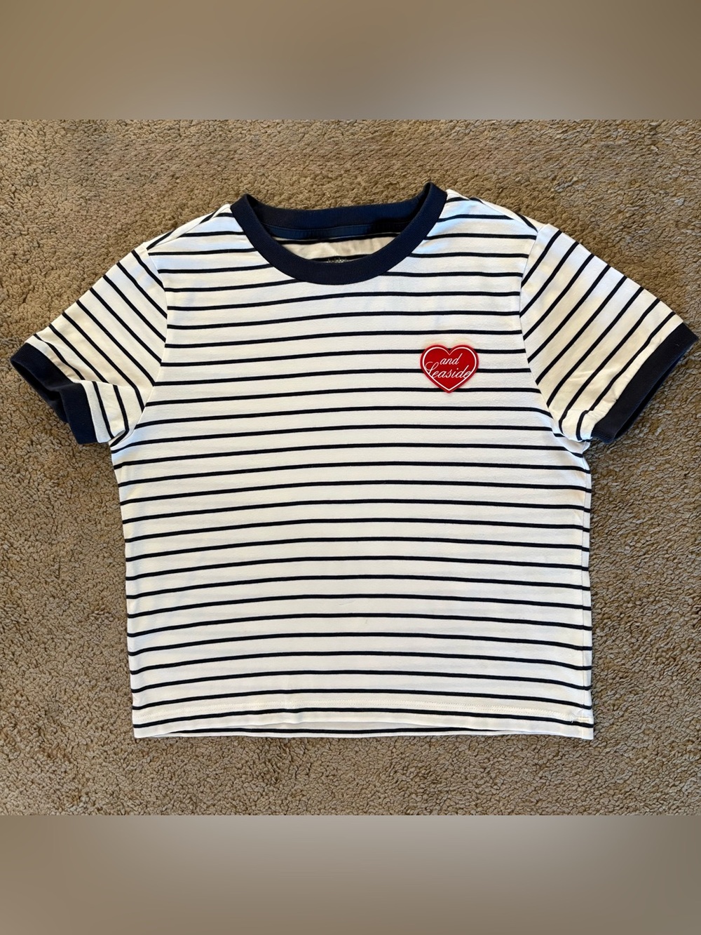 Balabala kid’s short-sleeve crewneck t-shirt size 10-12 (160/80A) Navy White